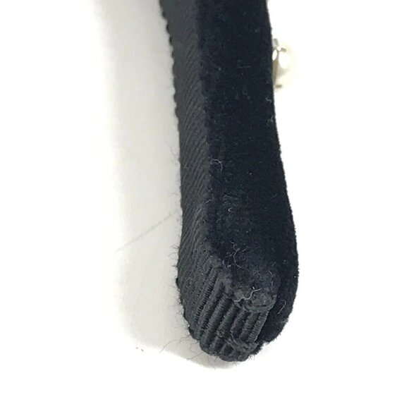 MIUMIU Faux pearl hair accessories hair band headband Katyusha Velor Black - Picture 7 of 12